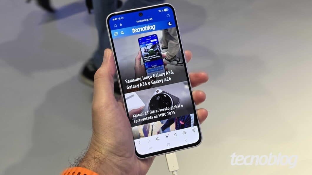 Galaxy A36 foi anunciado em três cores: preto, lavanda e branco