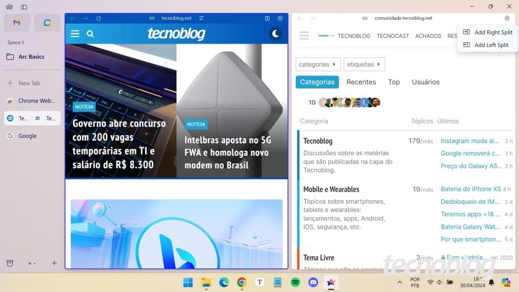 Navegador Arc para Windows 11
